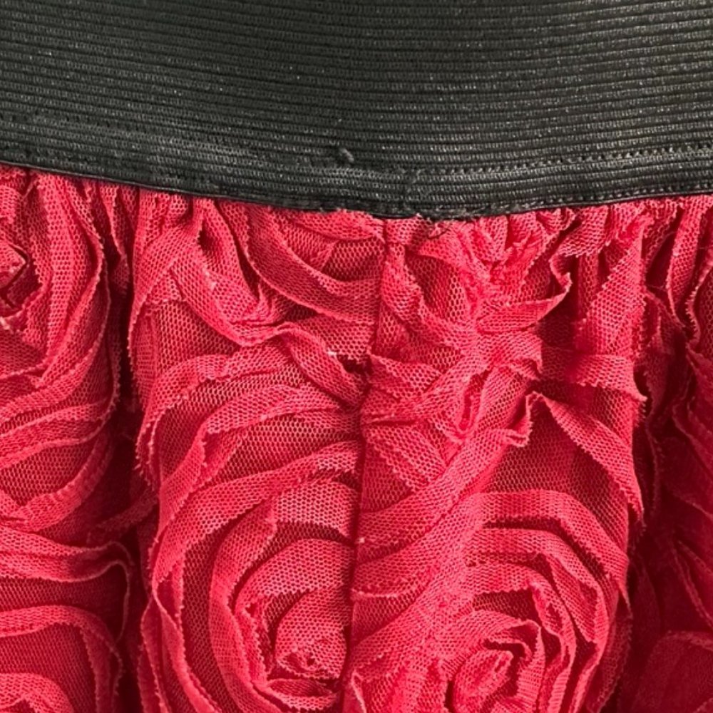 Stoosh Textured Red Skirt - Picture 5 of 9